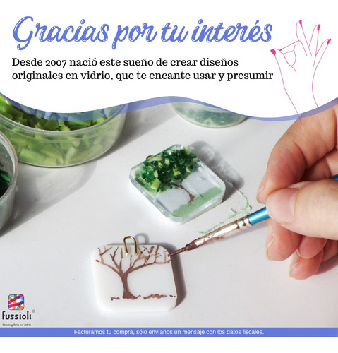 Imagen 4 de 4 de Aretes Largos De Árbol En Acero Y Vidrio Fusionado