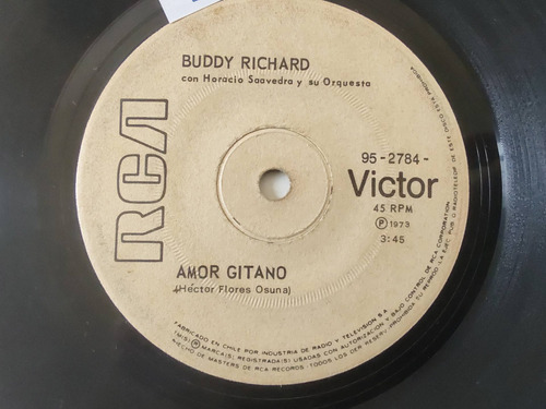 Vinilo Single De Buddy Richard Amor Gitano (z93