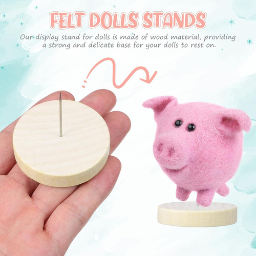 6pc Soporte Para Muñecas Ganchillo Soporte Muñecas Fieltro