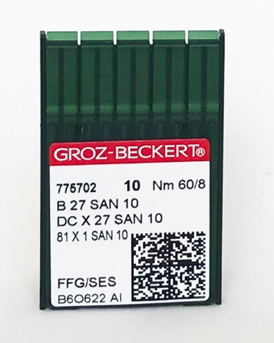 Aguja B27  Máquina Overlock Industrial Groz Beckert® 60/8