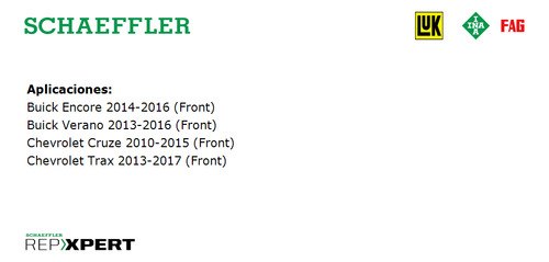 Balatas Delanteras Trax 2013-2017 Schaeffler Fag Brakes