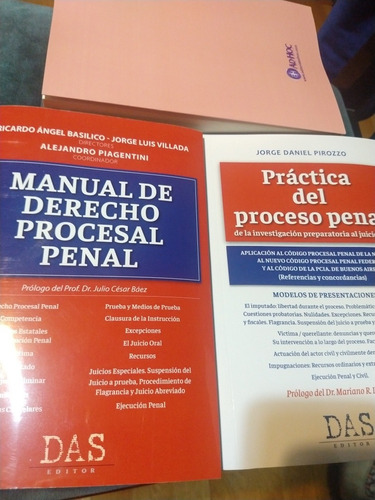 Pack Basilico Manual Derecho Procesal Penal Pirozzo Practica