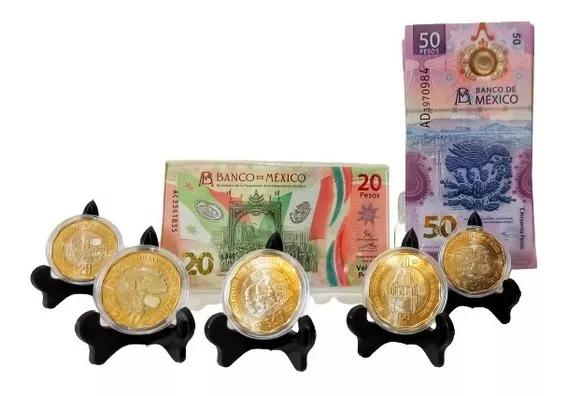 Combo Billete 20 Pesos Conmemorativo + 5 Monedas 20 C/envío