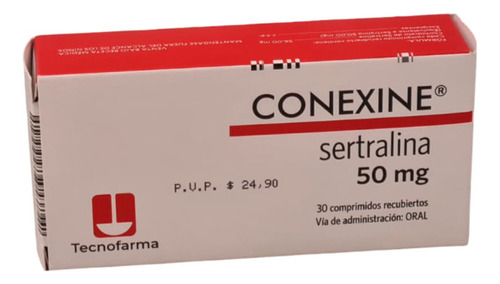 Conexine 50mg (sertralina), Caja De 30 Comprimidos