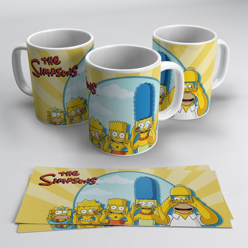 Plantillas Los Simpsons Sublimación Tazas / 40 Plantillas