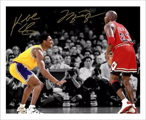 Poster Quadro Mdf Michael Jordan Kobe Bryant 40cmx50cm