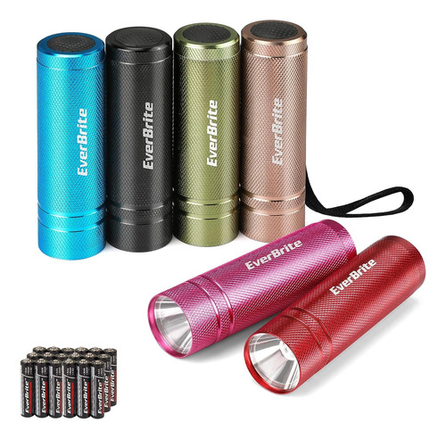 Paquete De 6 Mini Linternas Led, Antorchas De Mano Led De Al