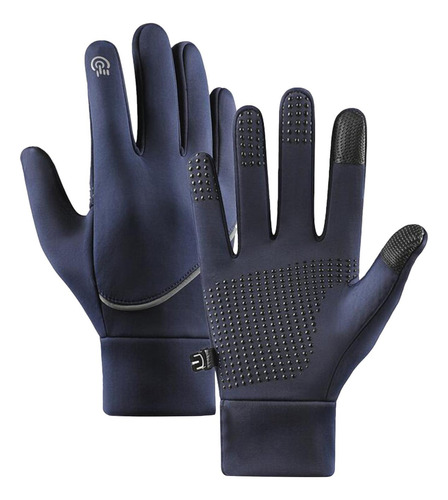 Guantes De Invierno Con Pantalla Táctil, Azul Talla M