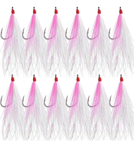 Anzuelos De Pesca De Agua Salada Bucktail Teasers 8/0