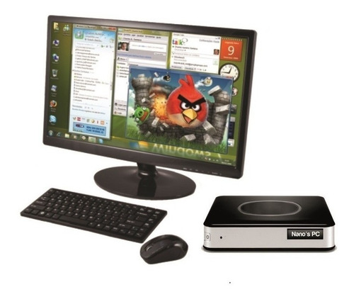 Cpu Nano Pc Tob Compact Dual Core 2.4ghz 4gb 500gb Hdmi Wifi