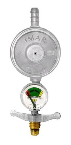 Imagem 2 de 4 de Registro Gás Regulador Válvula Imar Botijão Manômetro