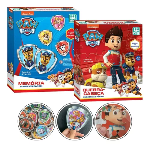 Quebra Cabeça 30 Peças em mdf - Paw Patrol