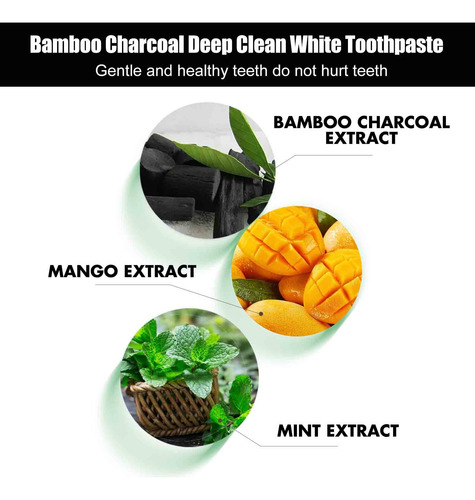 Pasta De Dientes Con Carbón, Pasta De Dientes Clean White, C