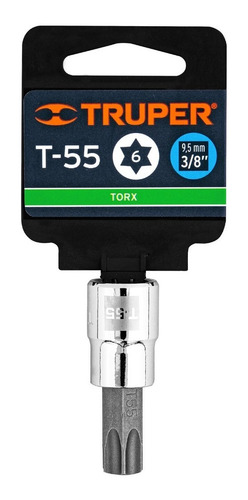 Dado T-55 Punta Torx Cuadro 3/8'' T55 Truper 13577