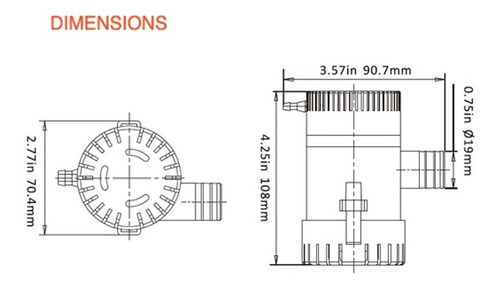 Imagen 5 de 6 de Bomba De Achique 12v 500gph 12v Nueva Linea Seaflo