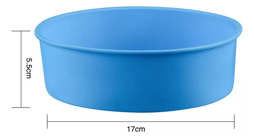 Molde De Silicona Para Hornear Pasteles Redondo De 6 Pulgada