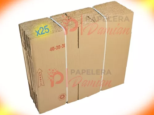 CAJA CARTÓN EMBALAJE 40x30x30 - PAPELERA RIVADAVIA