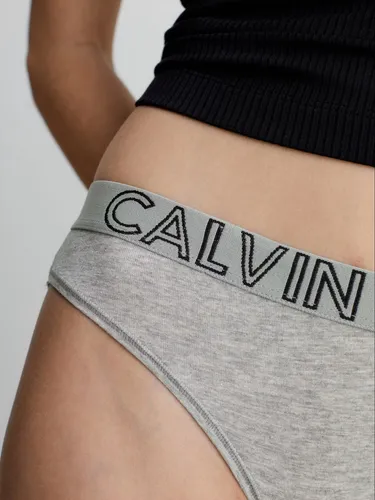 Pantie Gris De Algodón Bikini Para Mujer Calvin Klein