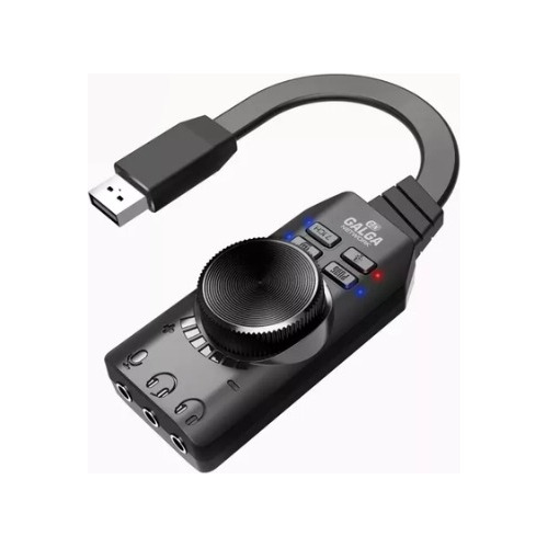 Placa De Sonido Usb A Jack 3.5 Auricular Y Microfono