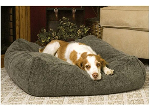 K&h Pet Products Cama Cuddle Cube Gris Para Perro Mediano Color