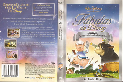 Fabulas De Disney Volumen 5 Dvd Original
