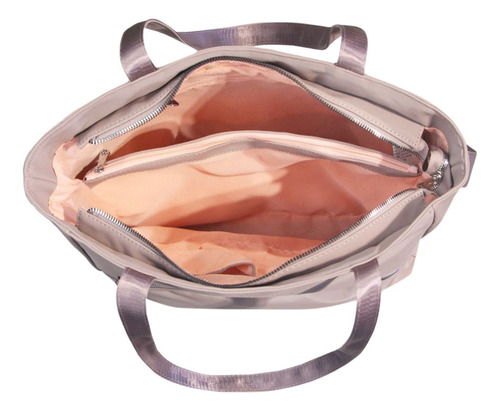 Cartera Evora Amayra Q Acabado De Los Herrajes Níquel Color Rosa Correa De Hombro Rosa Diseño De La Tela Liso