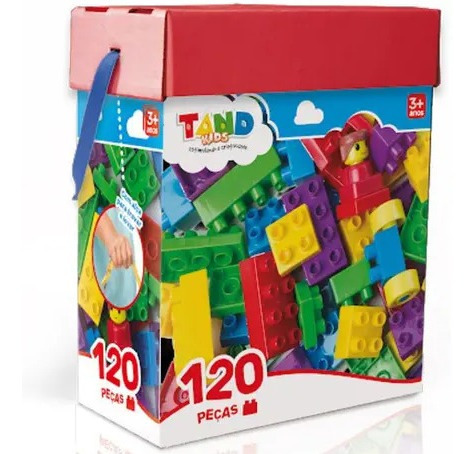 Blocos De Montar Com 120 Peças Bau Tand Toyster