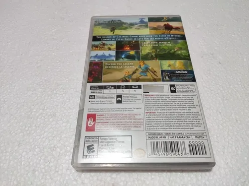 Juego Fisico Nintendo Switch The Legend Of Zelda Breath Of W (Usado)