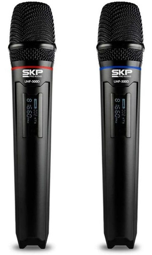 Micrófonos SKP Pro Audio UHF-300D dinámico cardiode negros