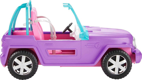 Barbie - Carrito Todo Terreno, Morado Con Asientos Color Violeta