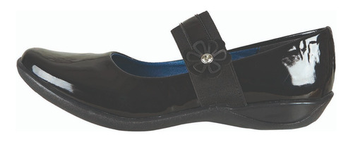 Zapato Escolar Para Mujer Castalia Negro Charol 375-21