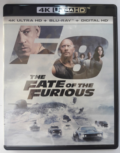 4K Ultra HD + Blu-ray The Fate Of The FUrious / Rapidos Y Furiosos 8