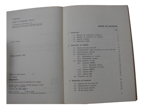 Libro Telecomunicaciones - Modulacion (Usado)