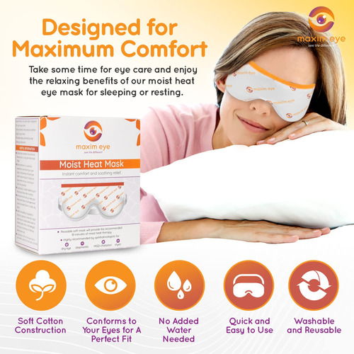 Máscara De Ojos Con Calor Húmedo Para Ojos Secos Marca X Mod Tipo De Piel