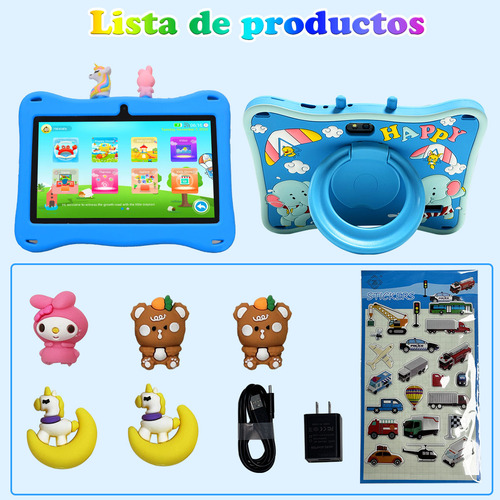 Tablet Con Funda Kids 4gb+64gb Android 13.0 Memoria Ram Wifi