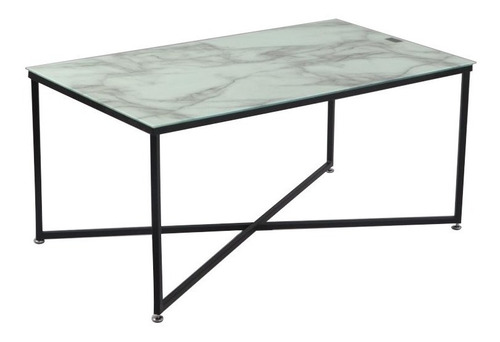 Imagen 10 de 10 de Mesa Ratona Aurora Tribeca Simil Marmol Premium Rectangular