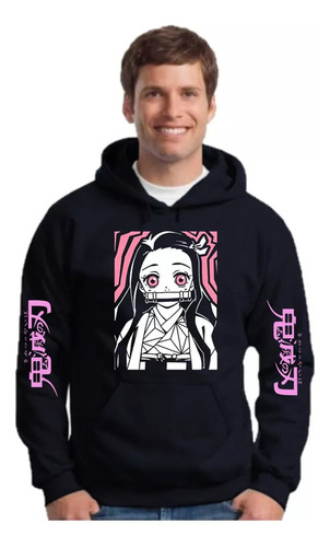 Buzo Canguro Demon Slayer Nezuko - - N02 Infantil