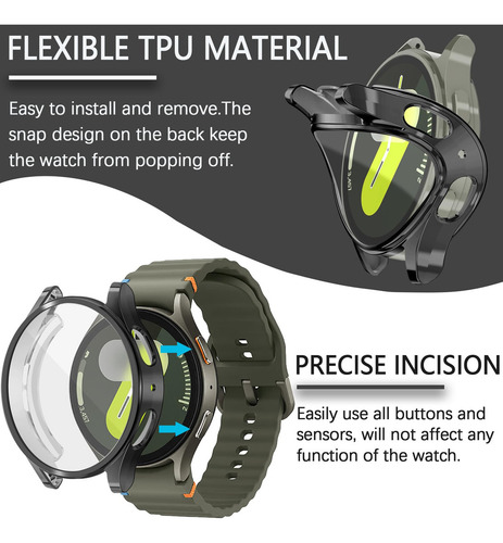 Funda Protectora De Pantalla Para Samsung Watch 7 Wugongyan