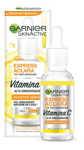 Garnier® Serum Express Aclara 30ml Vitamina C | Antimanchas
