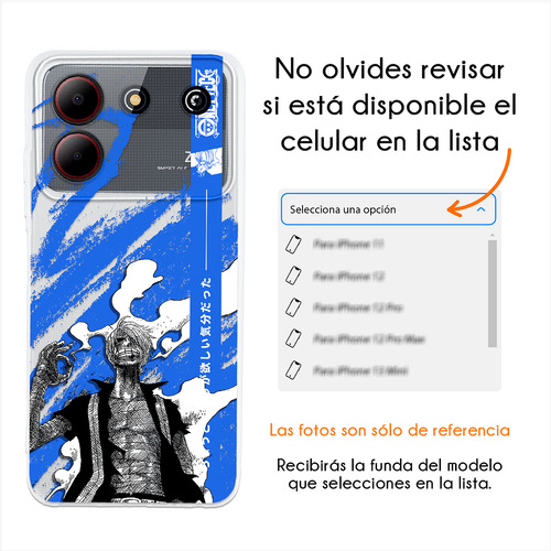 Funda Para Zte One Piece Manga Sanji Electro Case Anime