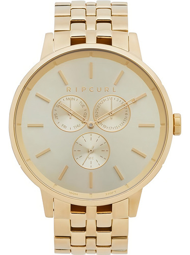 Relógio Rip Curl Masculino Detroit Multieye A3150 146 Cor da correia Dourado Cor do bisel Dourado Cor do fundo Dourado