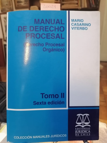 Manual De Derechoi Procesal. Tomoo Ii. C.13 // Casarino (Usado)