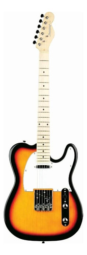 Guitarra elétrica Strinberg TC120S de  tília sunburst verniz brilhante com diapasão de bordo