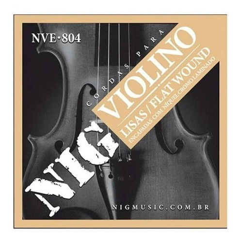 Encordoamentos P/violino Flat Wound Nig Nve-804