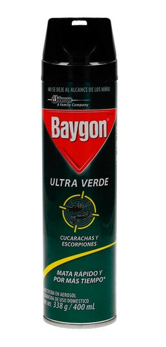 Insecticida En Aerosol Baygon Ultra Verde 400ml.