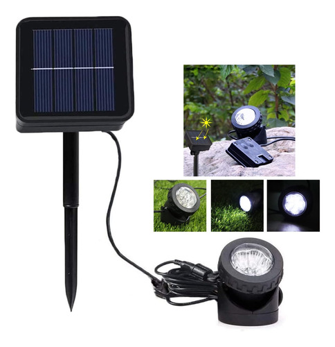 H Hijadel Solar Spot Lights Outdoor,waterproof Solar Spotlig