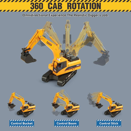 Set Camión De Juguete Excavadora De Construcción Para Niños