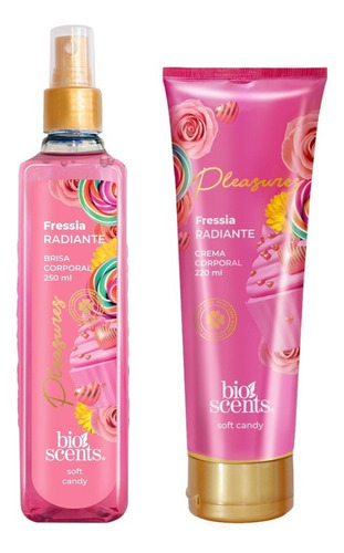  Set Body Mist Y Crema Corporal Bioscents Fressia Radiante Tipo de envase Pote