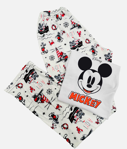 Pijama Mickey Barquitos Para Niño