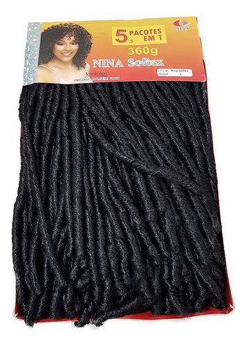 Cabelo Nina Soft Dread Cherey Fibra Sintética 70g Crochet